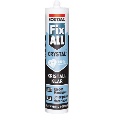 Soudal Kleb & Dichtstoff FIX ALL Crystal Dichtmasse Baukleber Montagekleber