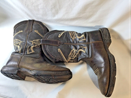 Durango Rebel Western Brown Leather boots Men's Size 9.5 W #Ddb0077 - Picture 2 of 15