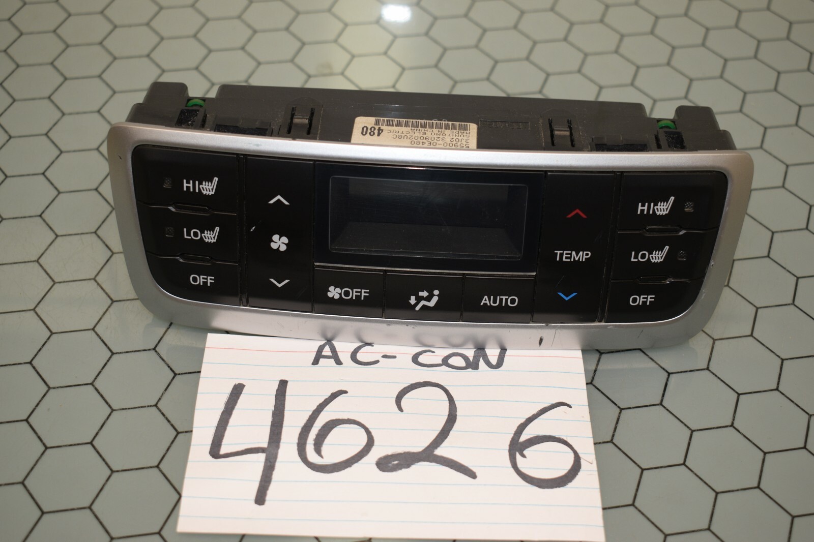 14 15 16 17 18 Toyota Highlander AC and Heater Control Used Stock #4626-AC 