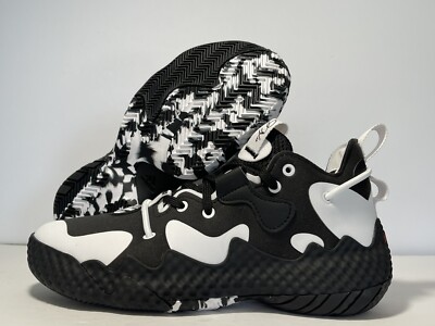 Adidas Harden Vol. 6 BOOST J Black White Basketball Shoes Boys
