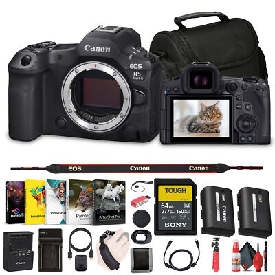 Canon - EOS R5 Mark II Mirrorless Camera, 45MP, Full-Frame Hybrid Camera, 8K