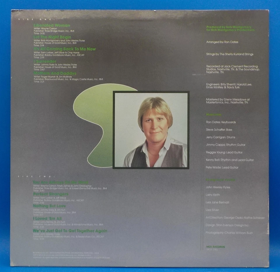 John Wesley Ryles LP Let The Night Begin NM EX w/ Inner BX4A - Image 2 of 3