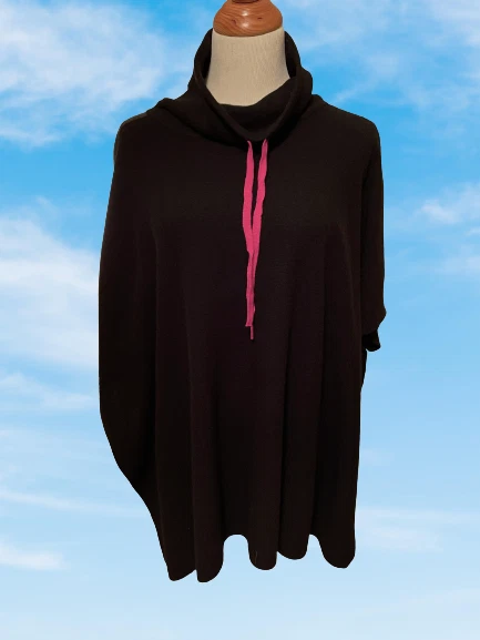 Tahari cashmere poncho sale