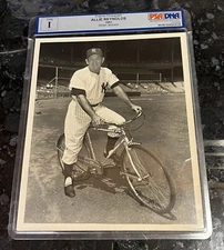 1951 Allie Reynolds Rollfast Bicycle Jacobellis Type I Photo PSADNA Encapsulated