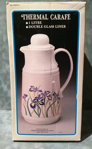 Vintage Canadian Tire 1 Litre Thermal Carafe With Double Glass Liner Open Box | eBay Vintage Canadian Tire 1 Litre Thermal Carafe With Double Glass Liner Open Box | eBay