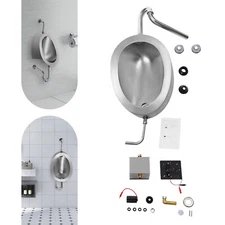 Automatic Wall Mount Male Bathroom Urinal Smart Sensor Flush Urinal Flusher