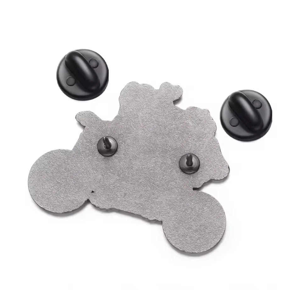 Frog And Toad Motorcycle 1pc Pin Double Rubber Pin Backer Love Fun FREE SHIPPING - Image 2 of 4