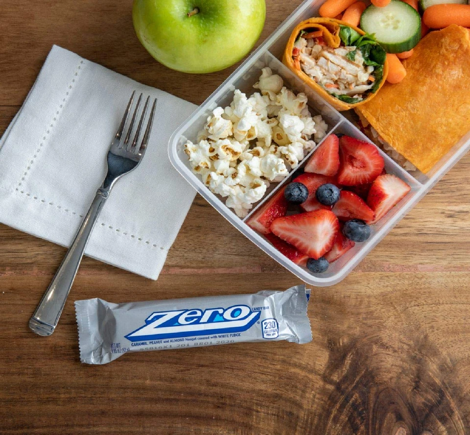 Barras de caramelo ZERO White Fudge de 1,85 onzas (paquete de 24) - envío rápido y gratuito - a la venta Foto 3 de 4