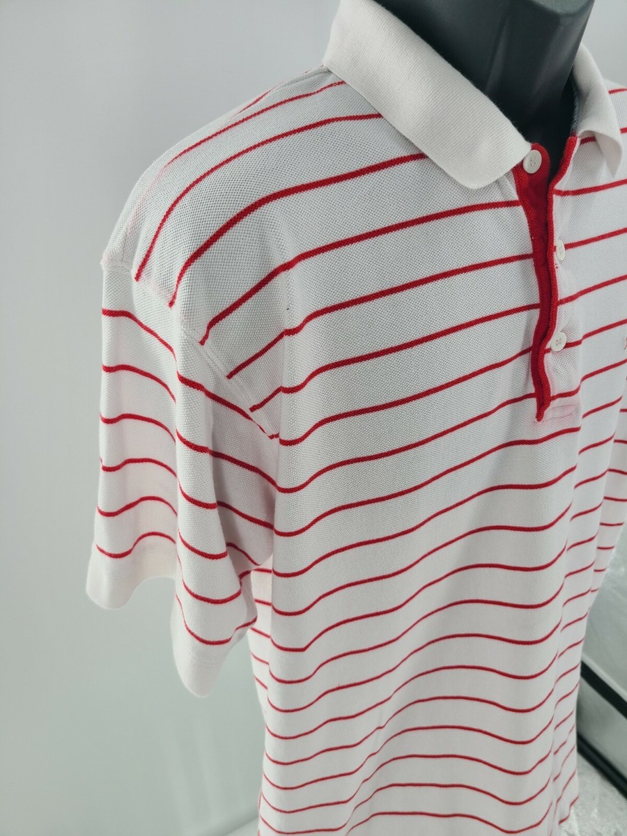 Pepe Jeans Polo Adult Large Red White Casual Outdoor Cotton Men * | eBay