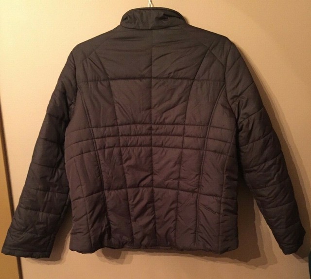 Athletic Works Women's Brown Puffer Coat Zipper Size XL EUC eBay