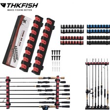 Wall Mount Fishing Rod Holders,Vertical Fishing Pole Storage Rack for Garage