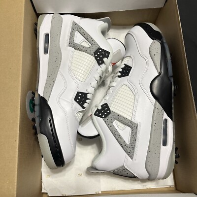 Nike Air Jordan 4 Golf - White Cement - Size 9.5 Men s Bred Masters Concord