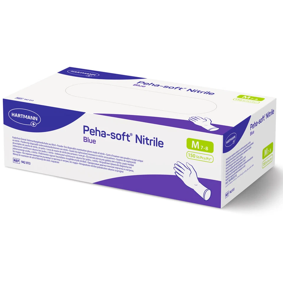 Hartmann Peha-soft® nitrile blue powderfree Einweg-Untersuchungshandschuhe