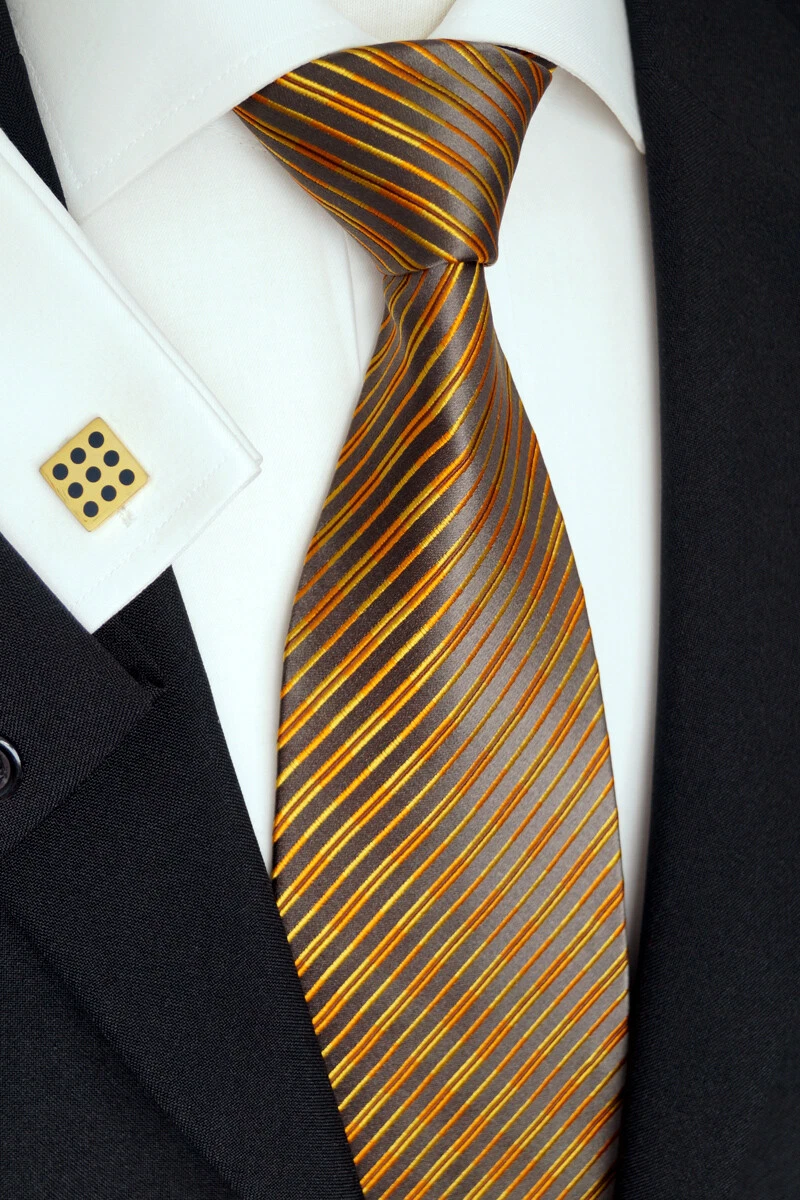 la Main Homme Luxe Cravate en Soie Avec Boutons de Manchette Km