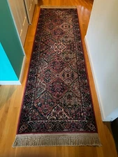 2 ft 10.5 in X 9 ft 10 Karastan Wool Rug 700 717 Kirman Panel Kirman Multicolor