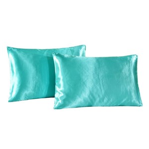 2Pc-Silky-Satin-Pillowcase-Standard-Bedding-Pillows-Case-Covers-20x26-034-Blue