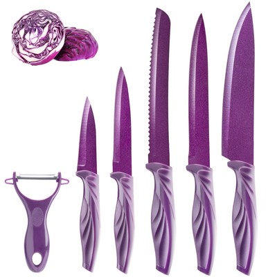Flash purple knives, precise cutting, make cooking simple and efficient