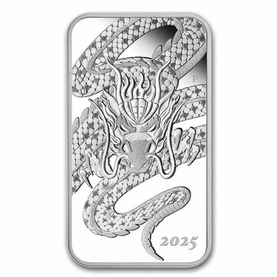 2025 Australia 1 oz Silver Rectangular Dragon Proof | eBay