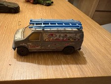 Gray 1999 matchbox ford panel van
