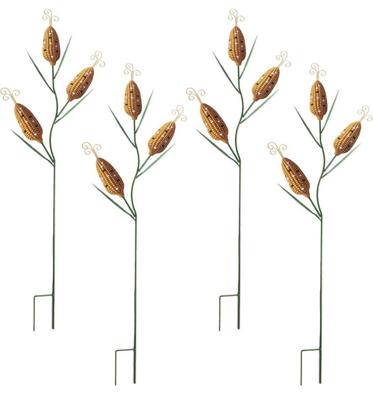  6 Pcs 47 Inches Wizard Party Decorations Fall Harvest Metal Corn Stalk 