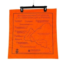 USMC Survival Bandana Combat Center Military Training Map Tactical Outdoor Gear