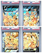 Sequential 2021 Pokemon Celebrations SWSH Pikachu V-Union Set PSA 10 - New Cert