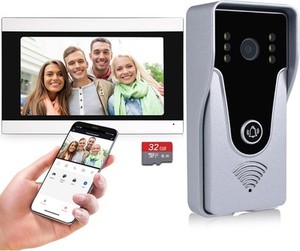 Wireless Video Doorbell Intercom with Monitor System, WiFi Wireless-Sil 