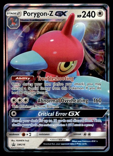 2019 SM Black Star Promos Pokemon Porygon-Z GX SM216 LP