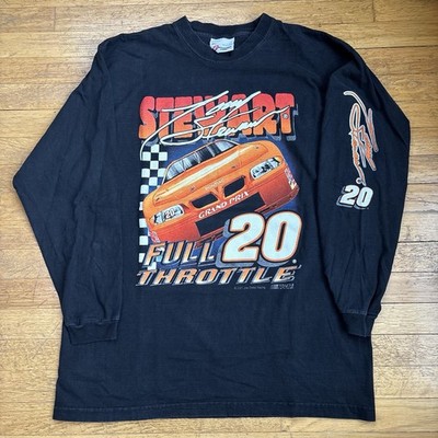 Vintage 2001 NASCAR Tony Stewart Full Throttle Racing Long Sleeve Shirt Size XXL