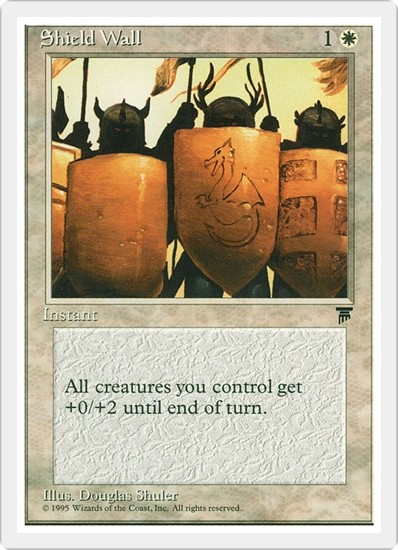 SHIELD WALL x4 mtg NM Chronicles 4 Unc