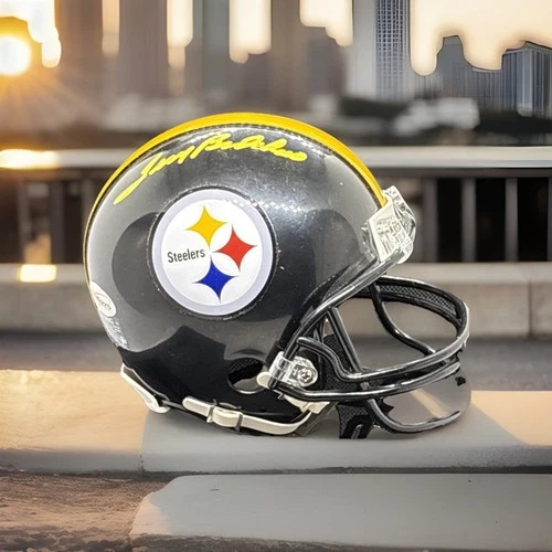 Terry Bradshaw Signed Pittsburgh Steelers Mini Helmet - HOF Player COA