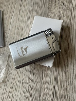 Winston Feuerzeug- Jet Feuerzeug- Sturmfeuerzeug Luxus Feuer Edel Geschenk NEU 