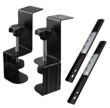 Pair of Keyboard Tray Under Desk 45mm Table Mounting Keyboard Holder Pull Out
