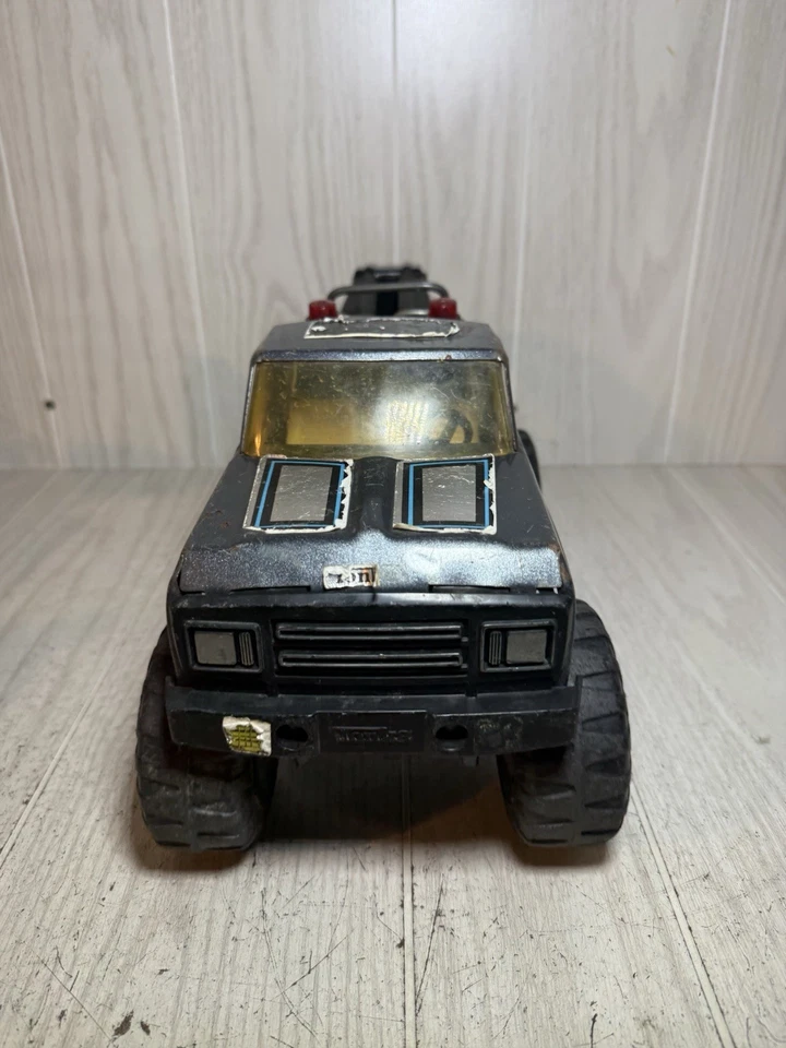 Caminhão de reboque vintage 1970 Tonka 24 horas cinza metálico metal - 11062 - - Imagem 3 de 4