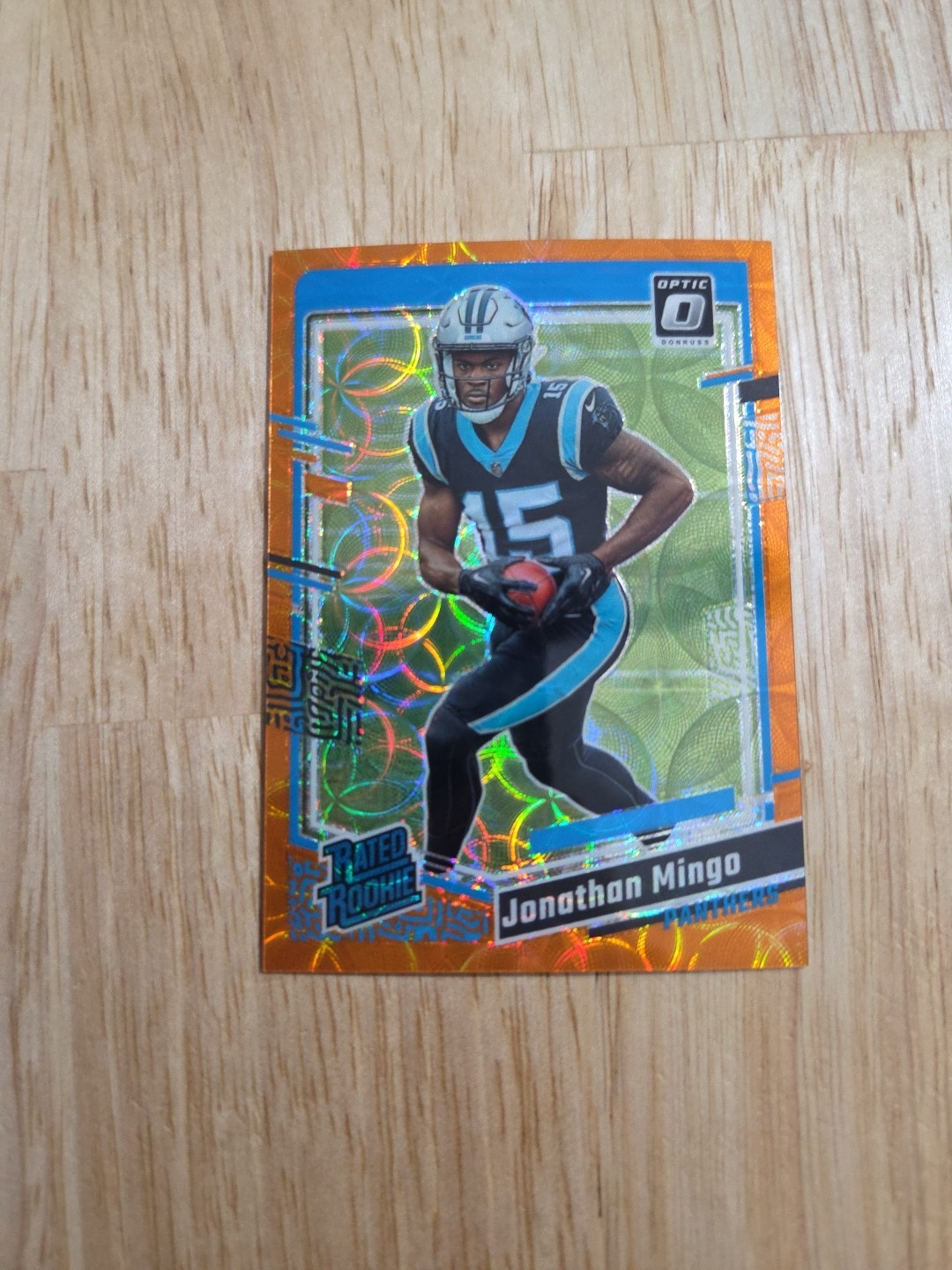2023 Donruss Optic JONATHAN MINGO Orange Scope Prizm /79 #215 Rated Rookie