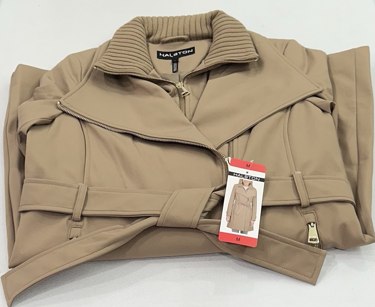 Halston Women's Trench Coat, Brown, Size M | eBay