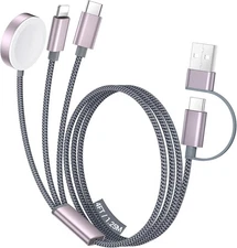 Temdan 3 in 2 USB C Charging Cable iPhone Apple Watch 4FT NEW FREE SHIPPING