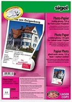 Sigel Foto Papier Din A4 135 G/Qm 2 Seitig Glossy Hochweiß 200 Blatt