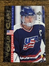 1996 Upper Deck Be A Player World Class USA Autograph Adam Deadmarsh Auto #S186