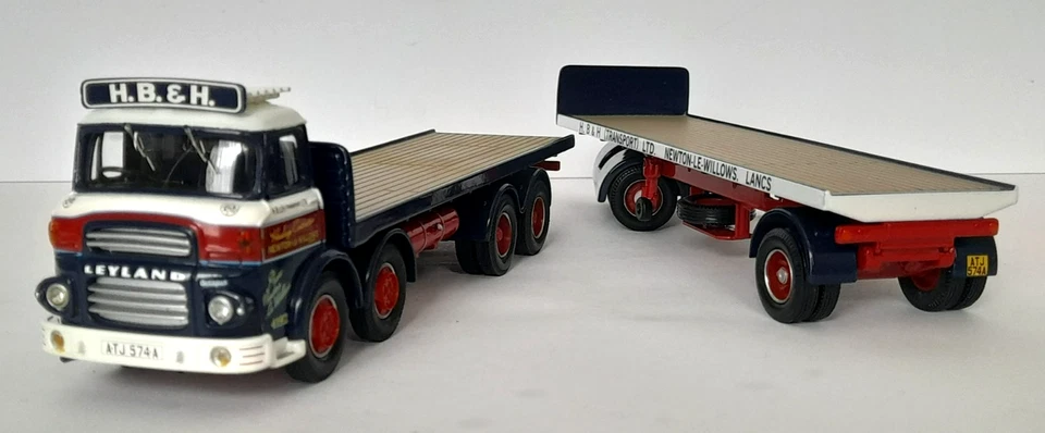 Corgi CC11609 Leyland Octopus & Drawbar Trailer HB&H Transport Newton Le Willows - Image 3 of 4