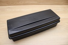 Vintage Alpha Cassette Tape Holder Black - Holds 15 Made In USA Great Condition