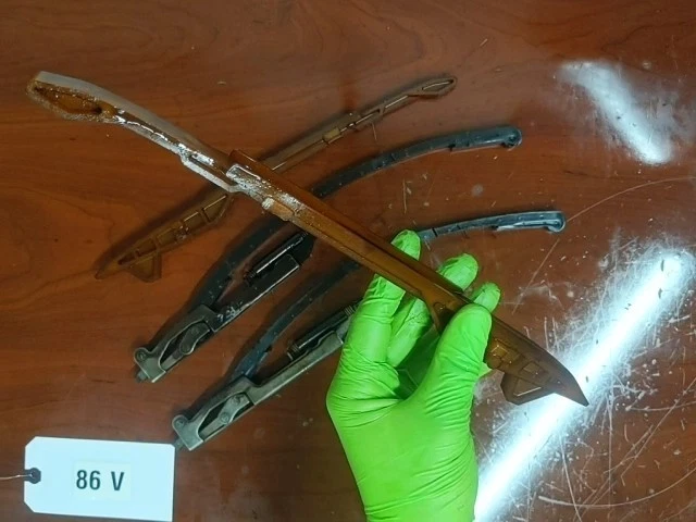 HONDA 2004 VTX1300C leva guía de cadena tenedor 14510-MCH-000 14522-MEA-670 Foto 3 de 4