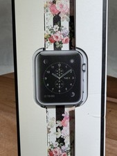 Casetify Apple Watch 1-4 Flowers Floral Saffiano Leather Band Dogs For 42mm