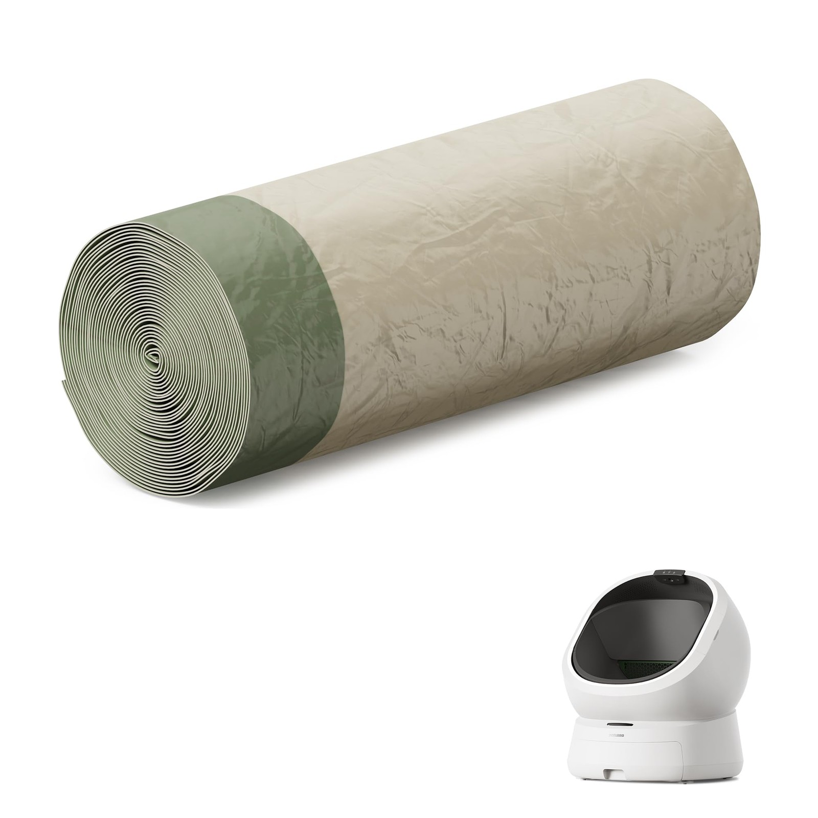 Sacs pour litière étanches en matière végétale compostable pour bacs autonettoyants