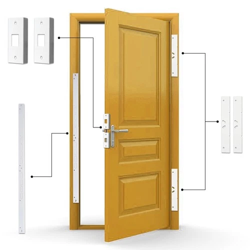 Door Armor MAX Single Door Security Kit, Door Reinforcement Set for Jamb, Fra...