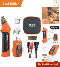 3-Piece AC Circuit Breaker Finder and Tester Kit with Visual Alerts  Adapters