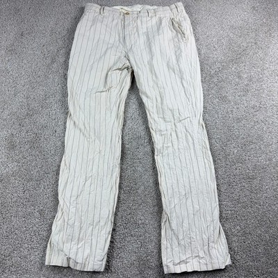 Ralph Lauren Pants Mens 34 Ivory Black Label Italy Made Inox Office Career 34x31