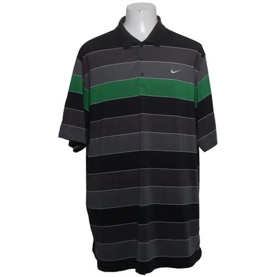 Nike Golf, Poloshirt, Größe: XXL, Schwarz/Grau/Grün, Elasthan/Polyester #aAW