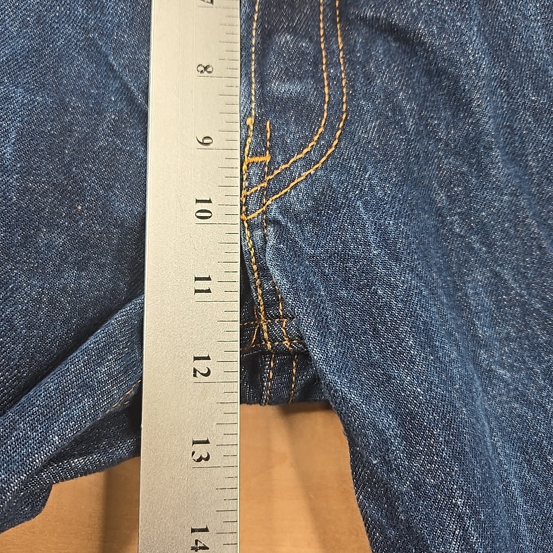 Levi's 501 Men's Blue Jeans Vintage, Button Fly, Straight Leg, 90s, 34 x 30 thumbnail 6