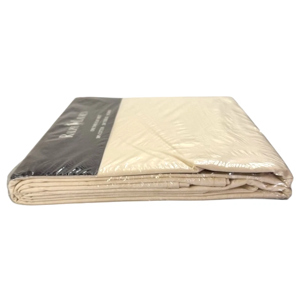 Ralph Lauren TWIN Flat Sheet Avery Cream Damask Vintage No Iron NOS Sealed New - Image 3 of 4